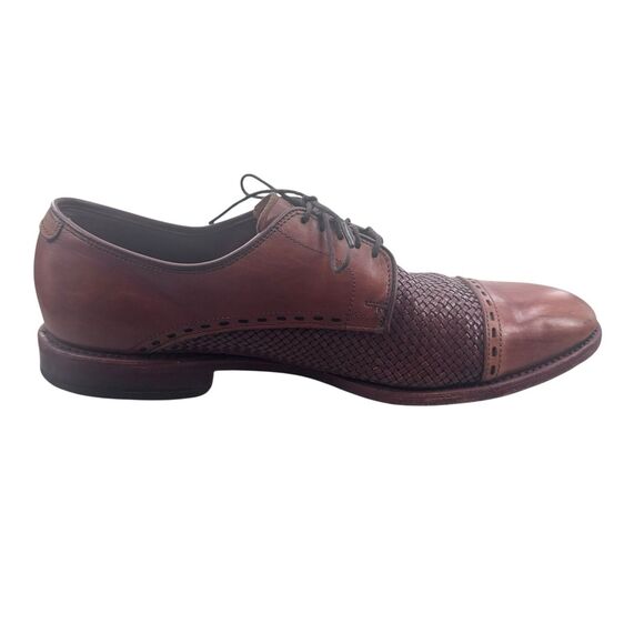 Allen Edmonds New Orleans Brown Braided Weave Cap Toe Leather Shoes - 10.5 B main image 4
